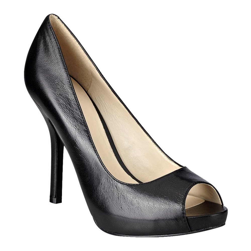 Nine West Black Peep Toe Heels